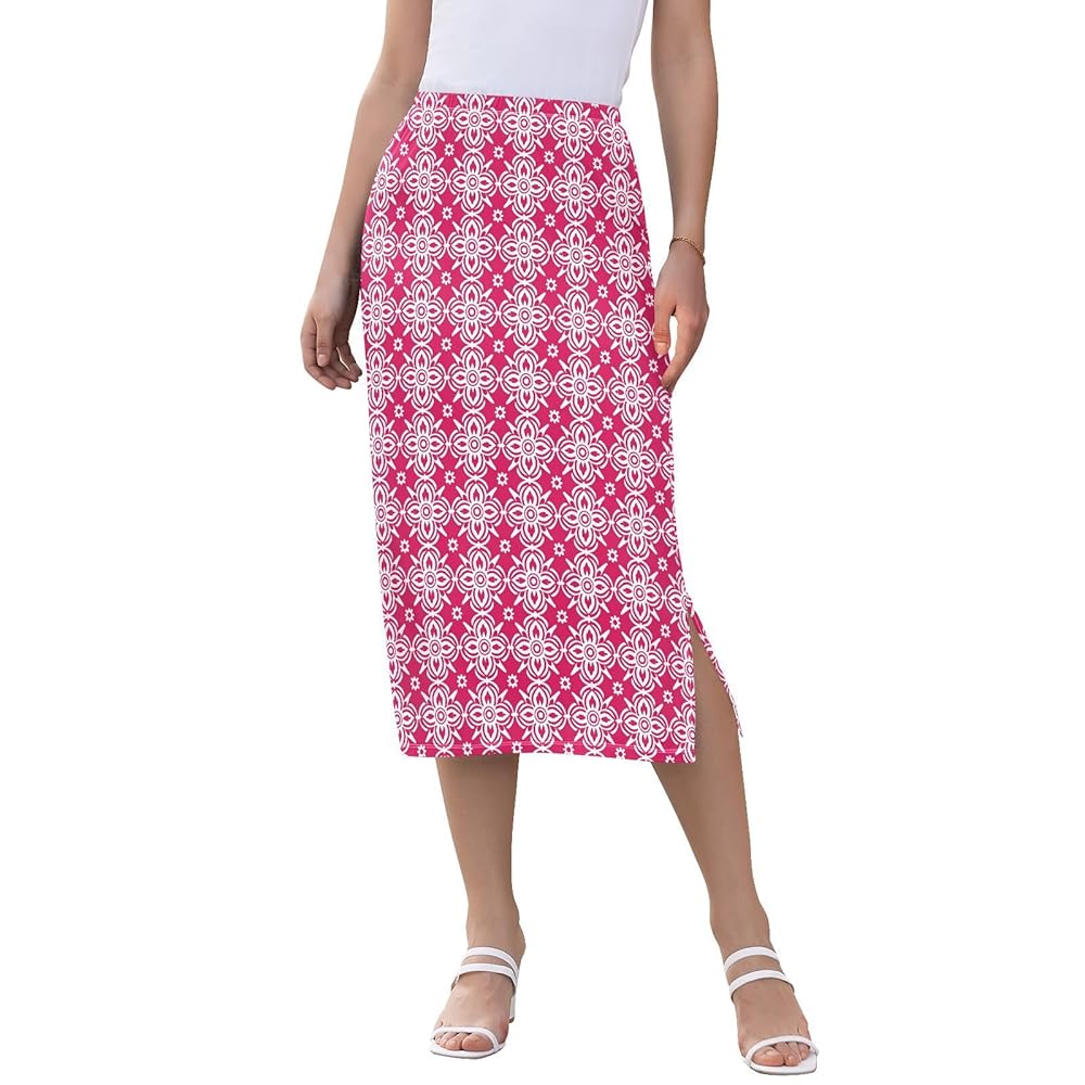 Amazon.com: Pink White Small Floral Women's Casual High